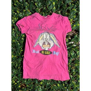 VINTAGE 1995 BUGGS BUNNY PINK T SHIRT/SLEEP SHIRT